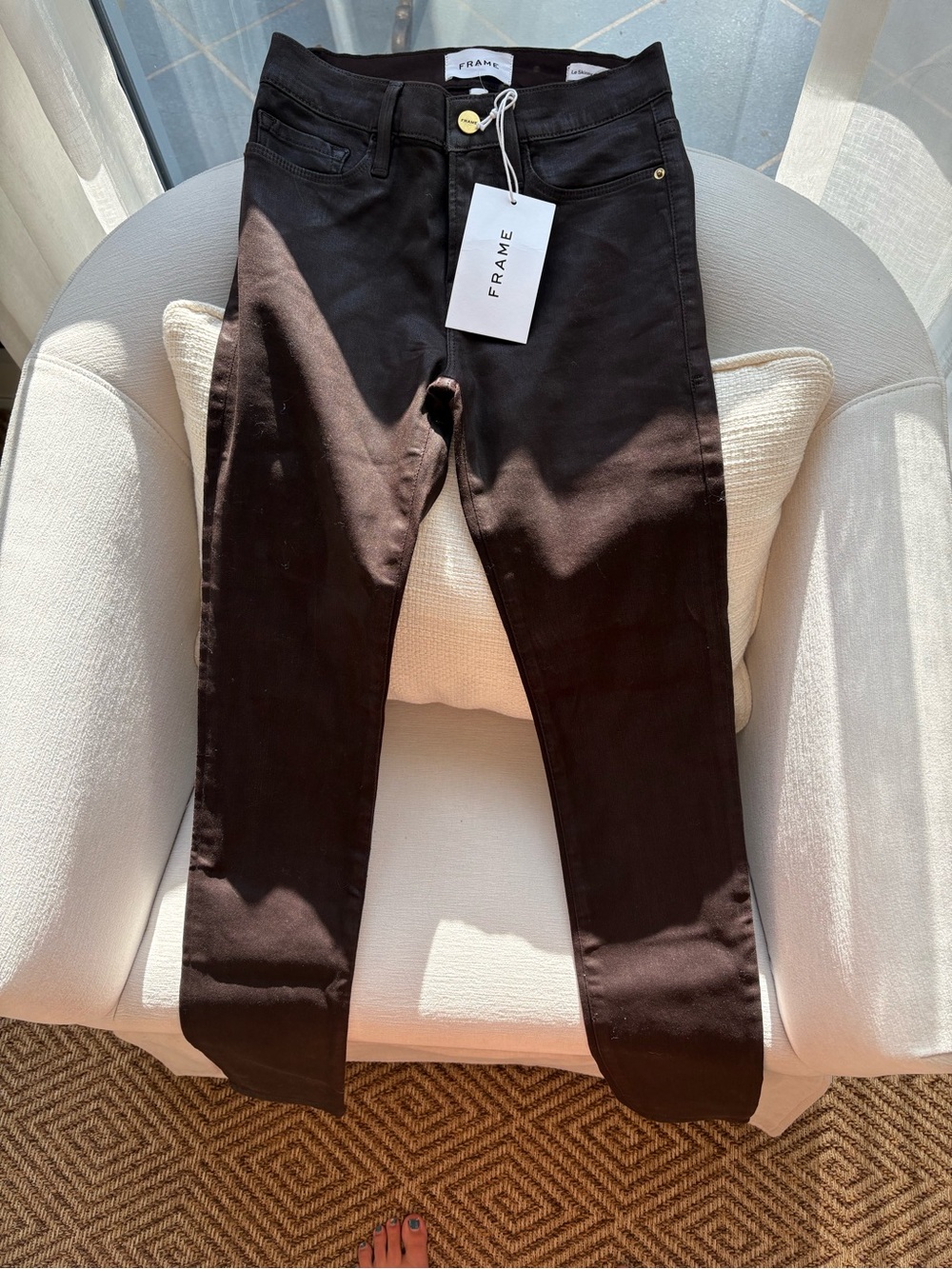 Frame Denim Women's Skinny Jeans in Black